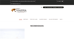 Desktop Screenshot of mujeryviajera.com