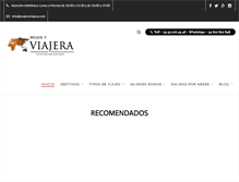 Tablet Screenshot of mujeryviajera.com